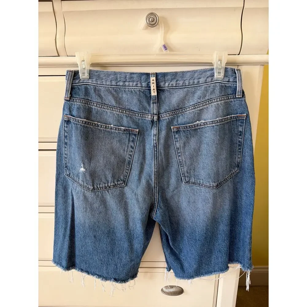Ariat Jorts Women's Size 33 Denim Long Shorts Ultra High Rise Streetwear Punk